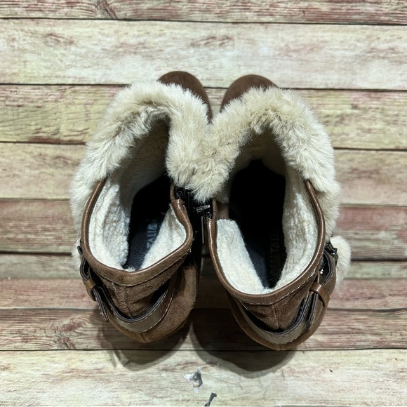 Aquatalia Brown Suede Christa Ankle Boots - Picture 5 of 10